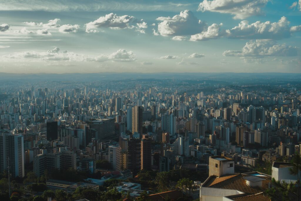 De skyline van downtown Belo Horizonte –